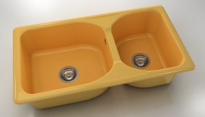 Chiuveta FAT cu doua cuve 90 X 49 X 21 Marmura compozita - Img 15