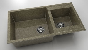 Chiuveta FAT cu doua cuve 90x49x21 Granixit - Img 30