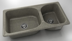 Chiuveta FAT cu doua cuve 95 X 49 X 2 Granixit - Img 2