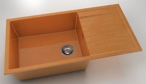 Chiuveta FAT cu blat stang/drept 95x49x21 Granixit - Img 10