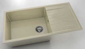 Chiuveta FAT cu blat stang/drept 95x49x21 Marmura compozita - Img 18