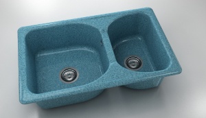 Chiuveta FAT cu doua cuve 80 X 49 X 21 Granixit - Img 16