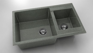 Chiuveta FAT cu doua cuve 80x49x21 Granixit - Img 42
