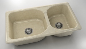 Chiuveta FAT cu doua cuve 90 X 49 X 21 Granixit - Img 14
