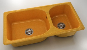 Chiuveta FAT cu doua cuve 95 X 49 X 2 Granixit - Img 6