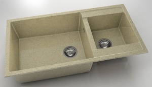 Chiuveta FAT cu doua cuve 95x49x21 Granixit - Img 32