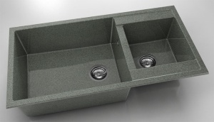 Chiuveta FAT cu doua cuve 95x49x21 Granixit - Img 42