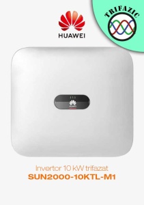 Invertor 10 kW hibrid trifazat Huawei, Wlan, 4G