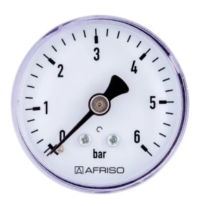 Manometru axial cu tub Bourdon RF100 metalic 0 - 10 bar