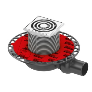 TECEdrainpointS 110 - Set complet de drenaj cu sifon extraplat si flansa universala Seal System