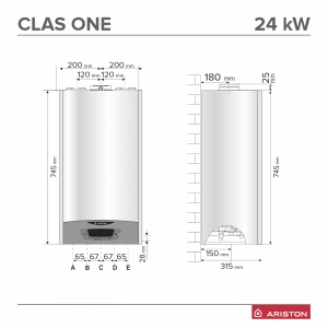 Centrala termica pe gaz in condensatie ARISTON CLAS ONE WIFI 24 - Img 3
