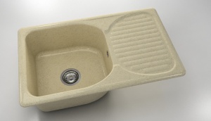 Chiuveta FAT cu blat dreapta/stanga 80 x 49 x 21 Granixit - Img 51