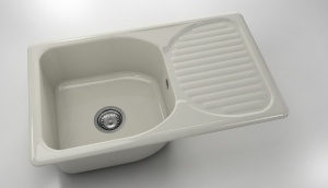 Chiuveta FAT cu blat dreapta/stanga 80 x 49 x 21 Marmura compozita - Img 10