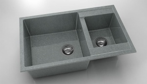 Chiuveta FAT cu doua cuve 80x49x21 Granixit - Img 39