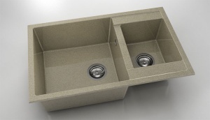 Chiuveta FAT cu doua cuve 80x49x21 Granixit - Img 49