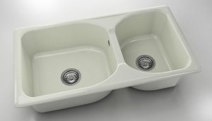 Chiuveta FAT cu doua cuve 90 X 49 X 21 Marmura compozita - Img 19
