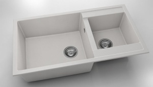 Chiuveta FAT cu doua cuve 90x49x21 Fatgranit - Img 8