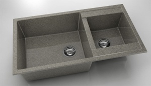 Chiuveta FAT cu doua cuve 90x49x21 Granixit - Img 2