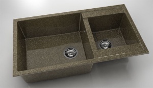 Chiuveta FAT cu doua cuve 90x49x21 Granixit - Img 7