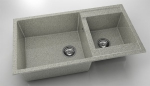 Chiuveta FAT cu doua cuve 90x49x21 Granixit - Img 46