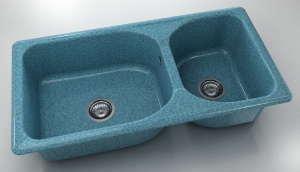Chiuveta FAT cu doua cuve 95 X 49 X 2 Granixit - Img 16