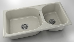 Chiuveta FAT cu doua cuve 95 X 49 X 2 Marmura compozita - Img 10