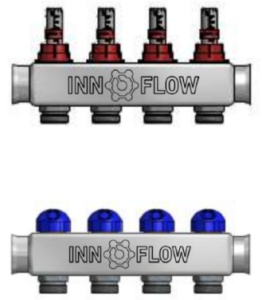 Distribuitor INNOFLOW din inox cu debitmetre pentru incalzirea in pardoseala INNOFLOOR - Img 9