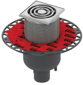 TECEdrainpointS 130 - Set complet de drenaj cu sifon vertical si flansa universala Seal System