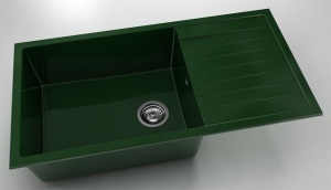 Chiuveta FAT cu blat stang/drept 95x49x21 Marmura compozita - Img 12
