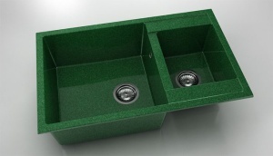 Chiuveta FAT cu doua cuve 80x49x21 Granixit - Img 6