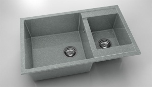 Chiuveta FAT cu doua cuve 80x49x21 Granixit - Img 36