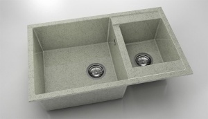 Chiuveta FAT cu doua cuve 80x49x21 Granixit - Img 46