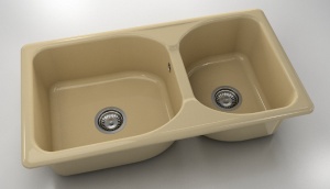 Chiuveta FAT cu doua cuve 90 X 49 X 21 Marmura compozita - Img 16