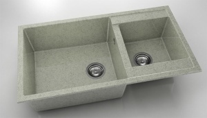 Chiuveta FAT cu doua cuve 90x49x21 Granixit - Img 44