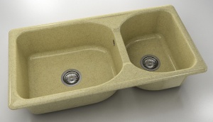 Chiuveta FAT cu doua cuve 95 X 49 X 2 Granixit - Img 8