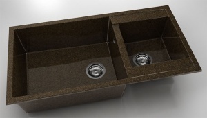 Chiuveta FAT cu doua cuve 95x49x21 Granixit - Img 26