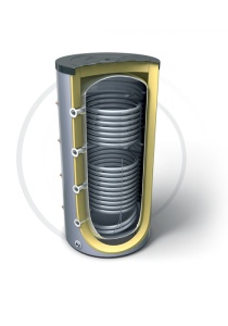 Puffer-Acumulator agent termic pentru instalatiile de incalzire Tesy cu 2 serpentine 800L V12/9S280095F43P6C800L