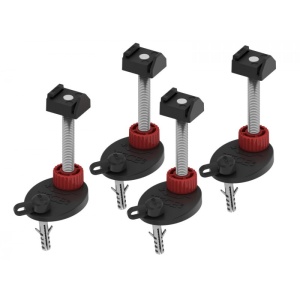 Set suporti (4buc) de sustinere/montaj TECEdrainline, izolati fonic, 92–139 mm