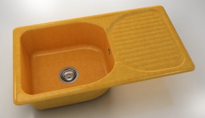 Chiuveta FAT cu blat dreapta/stanga 90 x 49 x 21 Granixit - Img 6