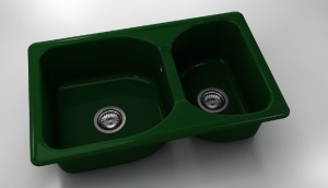 Chiuveta FAT cu doua cuve 80 X 49 X 21 Marmura compozita - Img 12