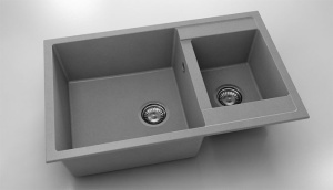 Chiuveta FAT cu doua cuve 80x49x21 Fatgranit - Img 2