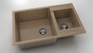 Chiuveta FAT cu doua cuve 80x49x21 Granixit - Img 13