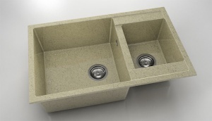 Chiuveta FAT cu doua cuve 80x49x21 Granixit - Img 43