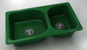 Chiuveta FAT cu doua cuve 90 X 49 X 21 Granixit - Img 5