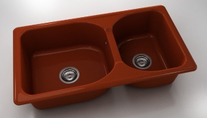 Chiuveta FAT cu doua cuve 90 X 49 X 21 Marmura compozita - Img 13