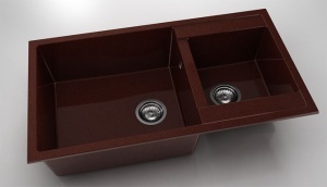 Chiuveta FAT cu doua cuve 90x49x21 Granixit - Img 4