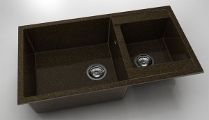 Chiuveta FAT cu doua cuve 90x49x21 Granixit - Img 29
