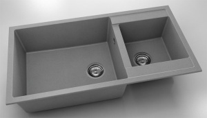 Chiuveta FAT cu doua cuve 95x49x21 Fatgranit - Img 2