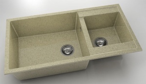 Chiuveta FAT cu doua cuve 95x49x21 Granixit - Img 43
