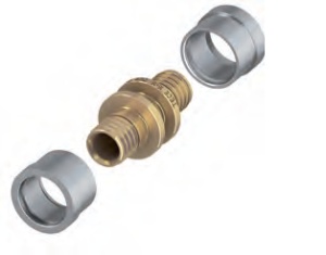 Niplu TECEfloor SLQ nichelat ptr tevi PE-Xc si PE-RT 16X16 mm